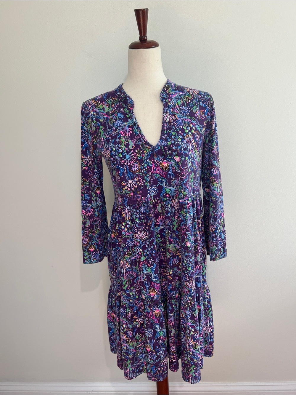 Lilly Pulitzer Colony Purple Berry Alina Swing Dress Size Small